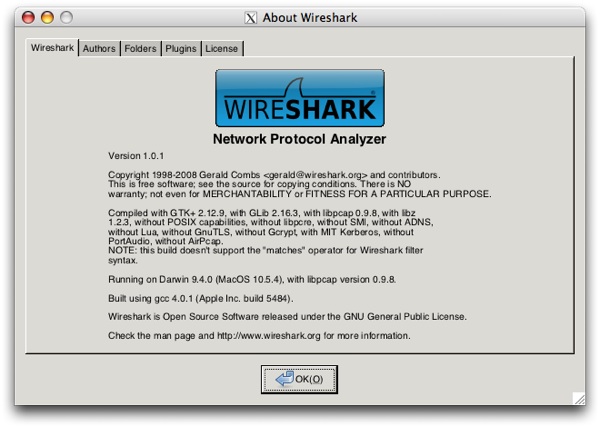 wireshark 1.0.1