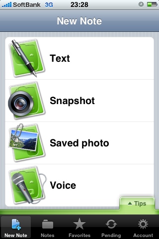 Evernote for iPhone