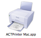 ACTPrinter　Mac上のアプリケーション