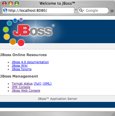 JBossトップ